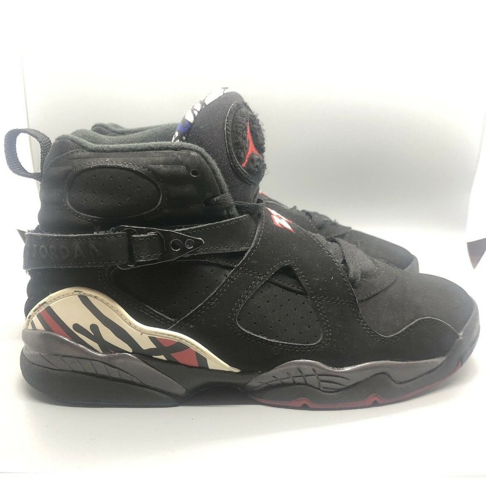 Air Jordan 8 Retro GS Playoff 2013 Size 7Y Black White Varsity Red 305368-061